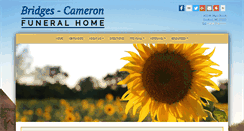 Desktop Screenshot of bridgescameronfuneralhome.com