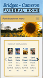 Mobile Screenshot of bridgescameronfuneralhome.com